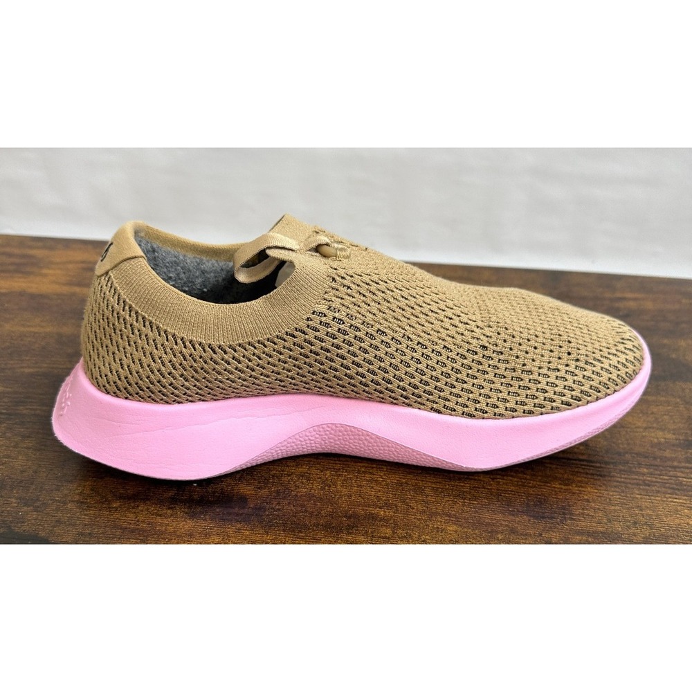 AllBirds Tree Dasher Relay Slip On Knit Sneakers Tan Pink Shoes Size 8.5 W8.5 - Picture 3 of 13